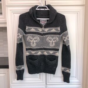 TNA women’s Sea to Sky lambswool cardigan sweater